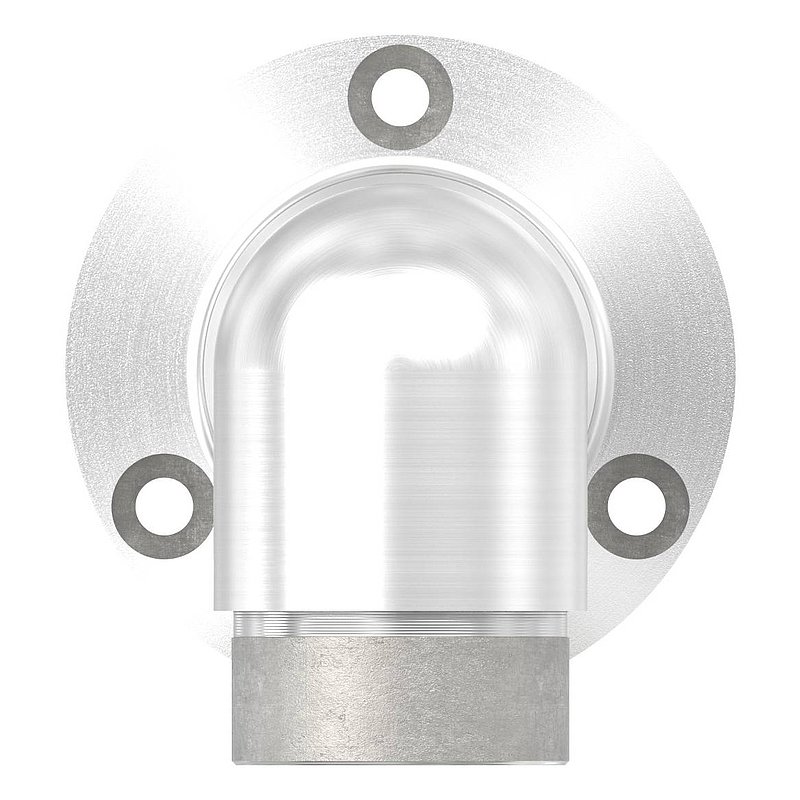 Fixation murale 90° longue, pour tube Ø 42,4x2,0mm, V2A