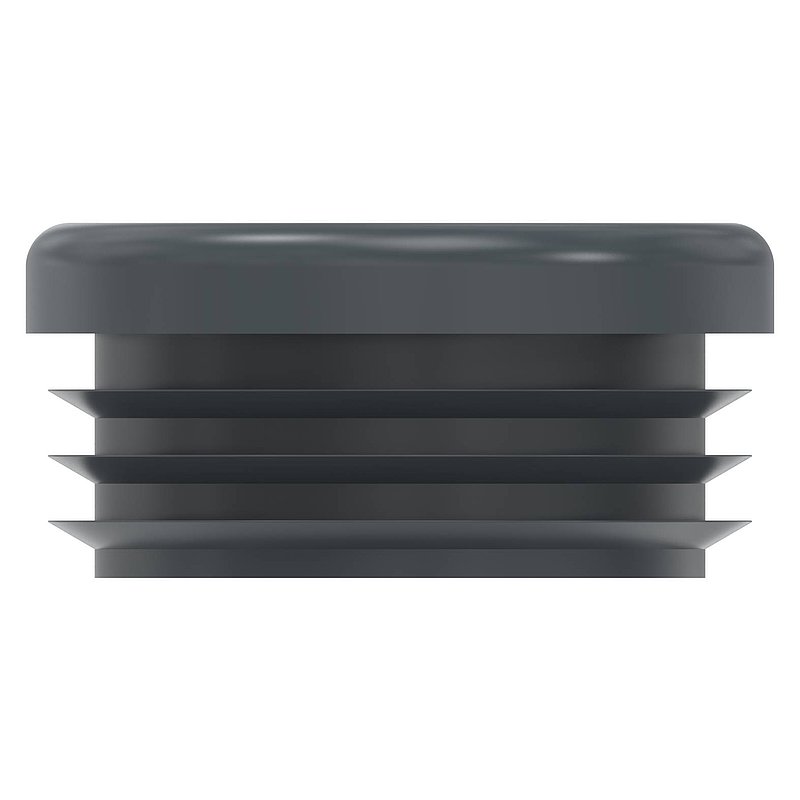 Kunststoffkappe für Rundrohr 33,7mm, RAL 7016