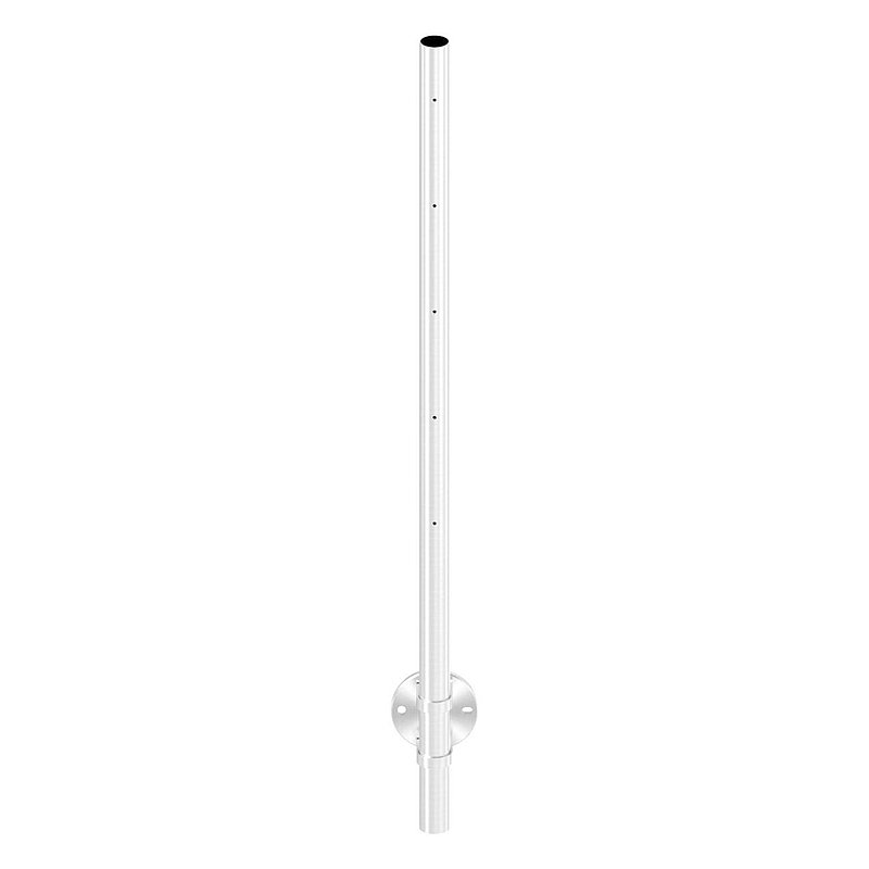 Stainless steel post AISI304 for wall mounting, H: 1190mm