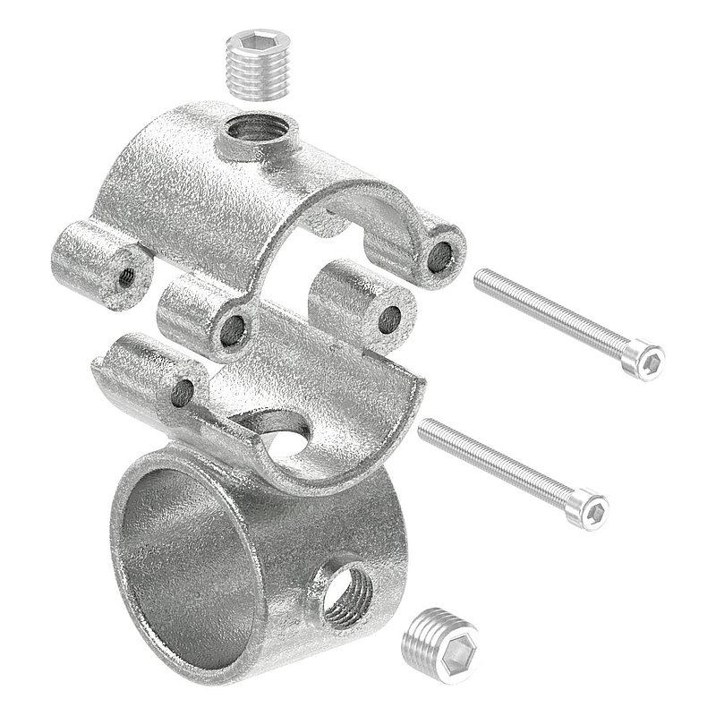 Kreuzverbinder aufklappbar, für Rohr Ø 48,3mm