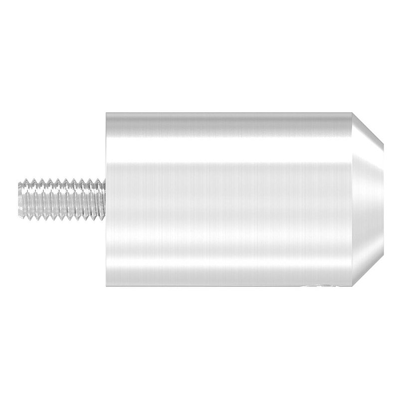 Cross bar holder for butting, bore Ø 12.5 mm, flat connection, AISI304