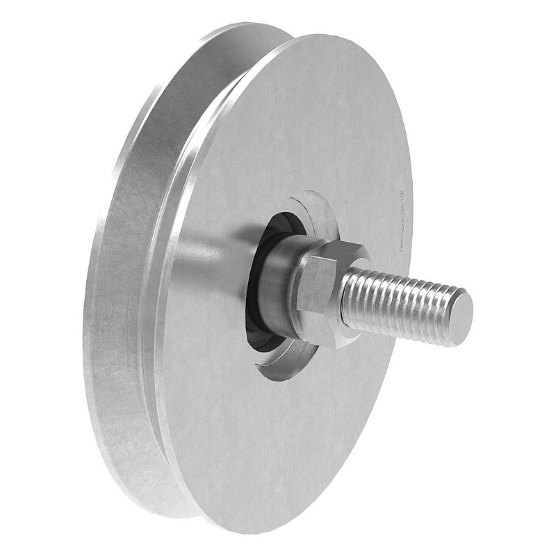 Schiebetorrolle mit V-Rille