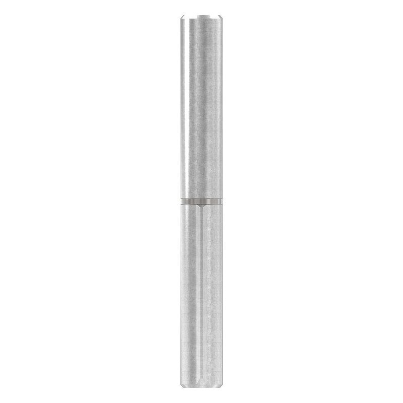 Weld-on strap, L: 140mm, with fixed pin, AISI304