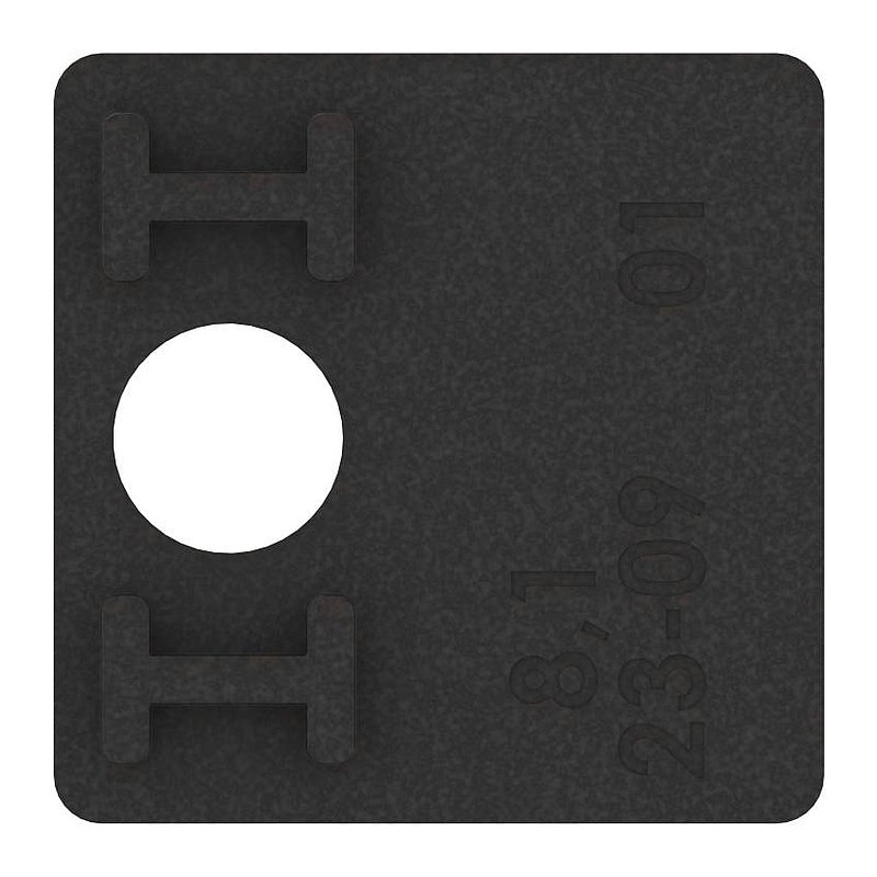 1 pair rubber for mod. 36, for sheet 1,5mm