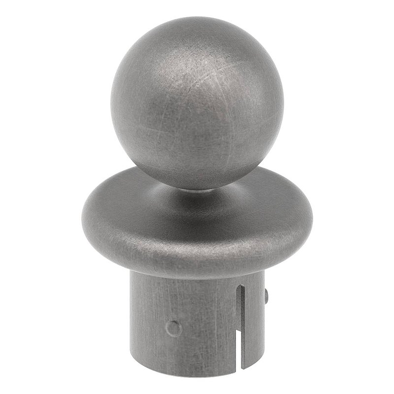 Kugelrohrknopf Eisen für 42,4mm