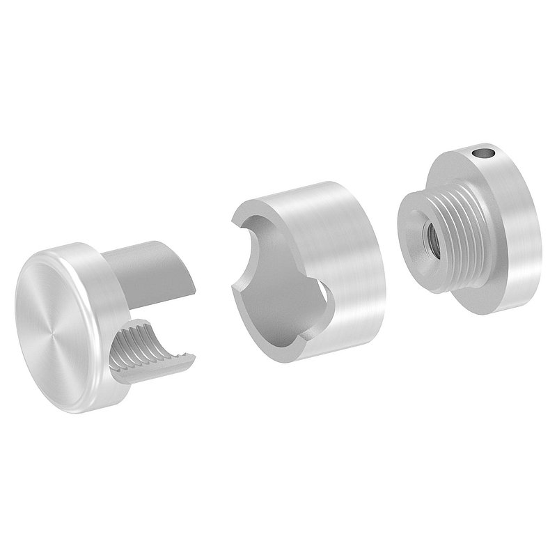Brenk Grundhalter für Stäbe Ø 12mm, V2A