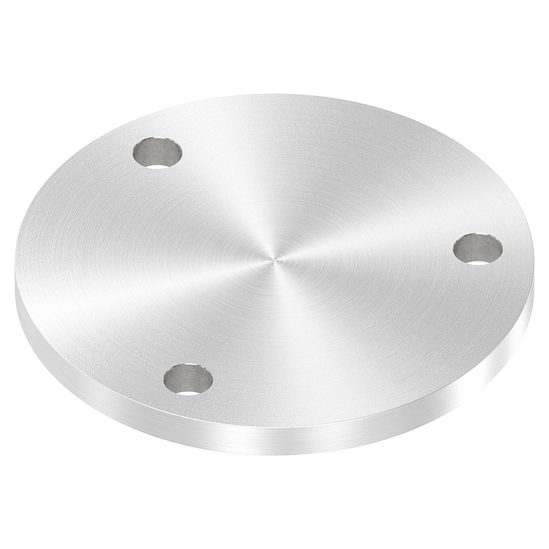 Ankerplatte Ø 140x10mm, mit Rundschliff, V2A
