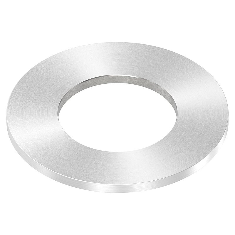 Anchor plate Ø 80x4mm, with round grinding, AISI304