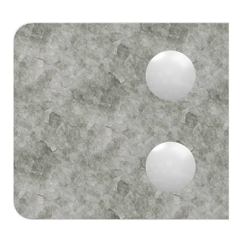 Glasklemme Mod. 34, Anschluss: 60,3mm, Zink roh