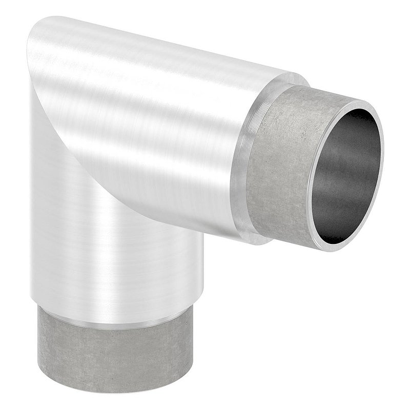 Eckstück 90°, für Rohr 42,4x2,5mm, V2A