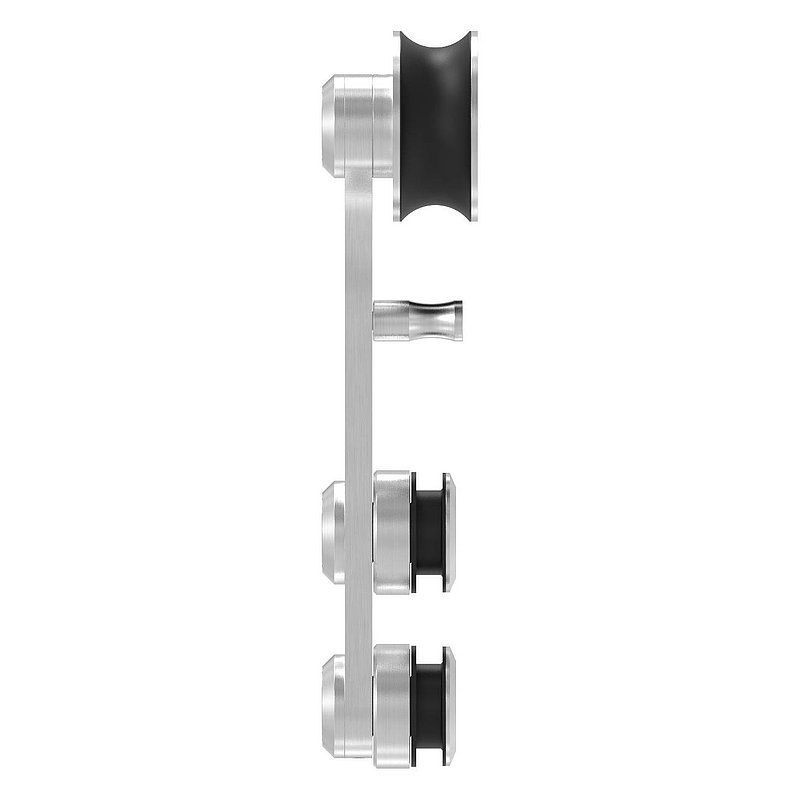 Doppelrollwagen für Glasschiebetüren, V2A