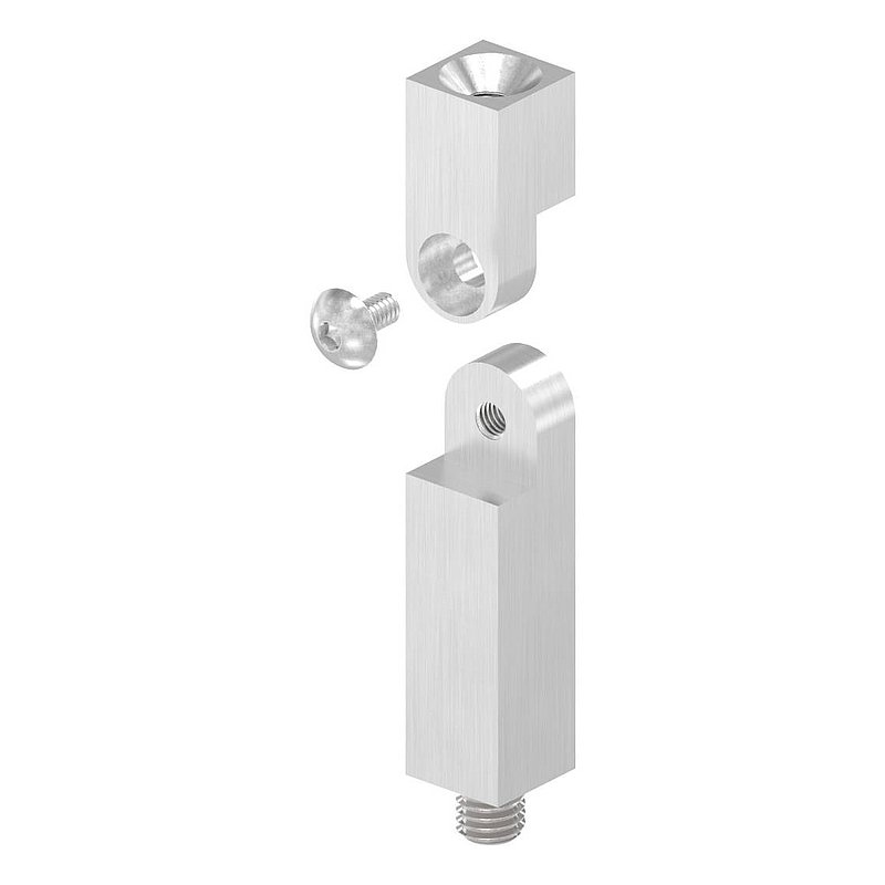 Tige articulée carrée 14x14mm, L: 68mm, V2A
