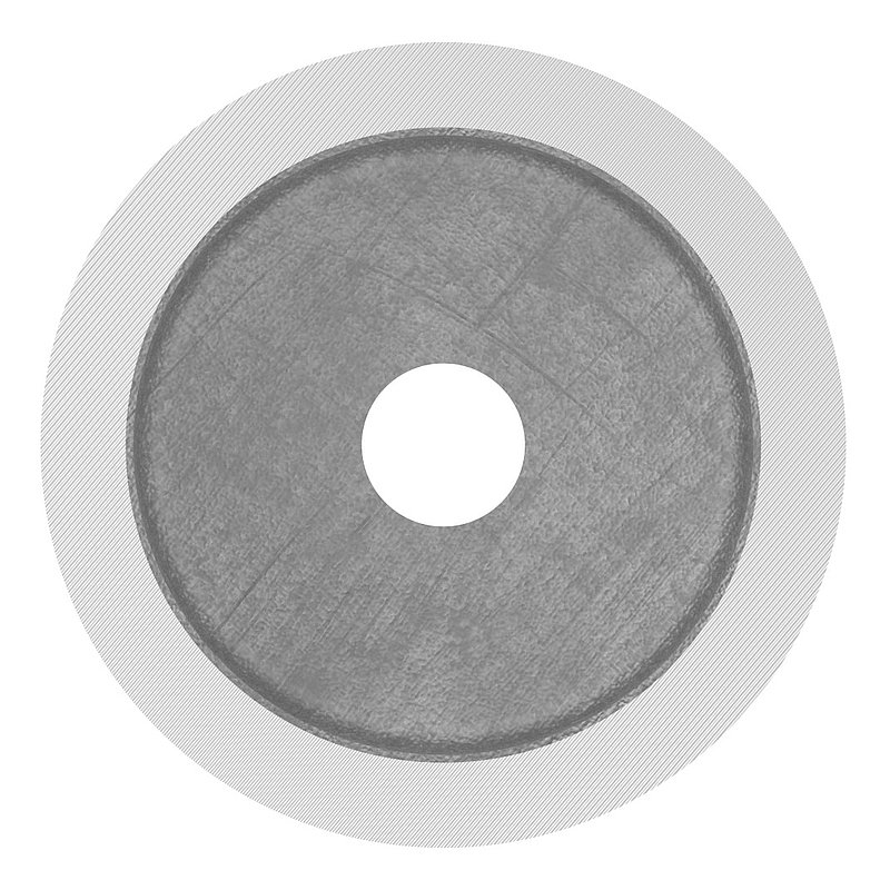Unterteil Ø 52 mm, mit Durchgangsbohrung , t: 30mm, V2A