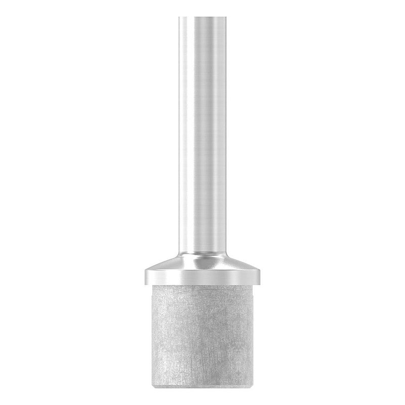 Bouchon pour extrémité de tube avec tige pour tube 33,7x2,0mm, V4A
