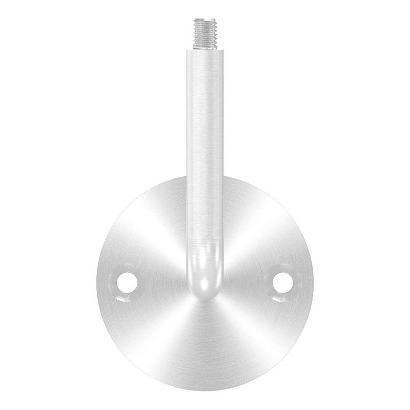 Handlaufhalter mit oben Außengewinde M8 (Ronde und Bügel verschraubt), V2A