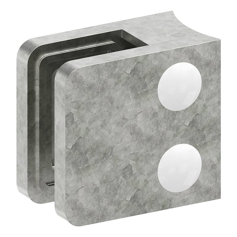 Glass clamp mod. 11, connection: 60.3mm, raw zinc