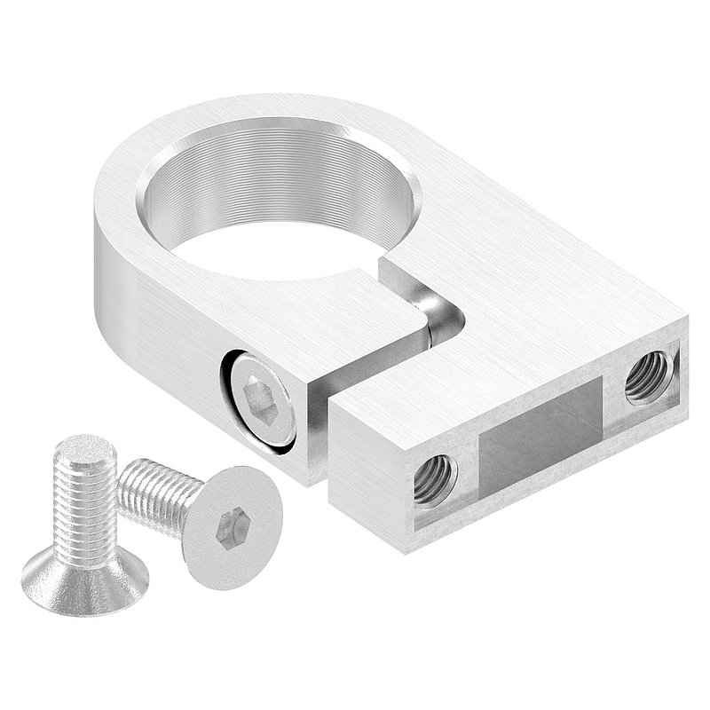 Spannring für Rohr 33,7mm, V2A