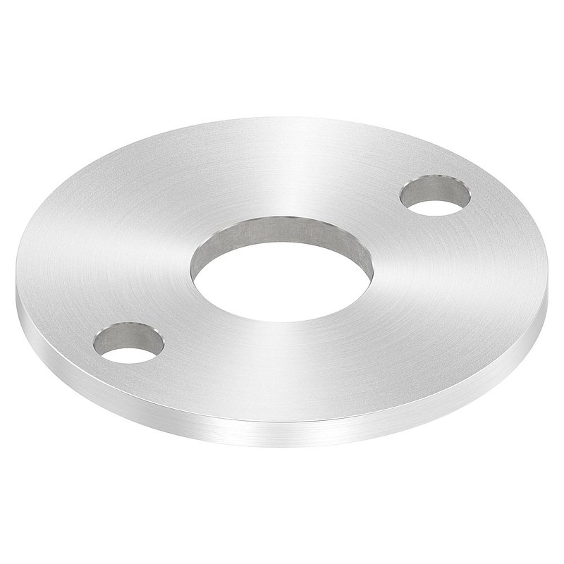 Ankerplatte Ø 100x6mm, mit Rundschliff, V2A