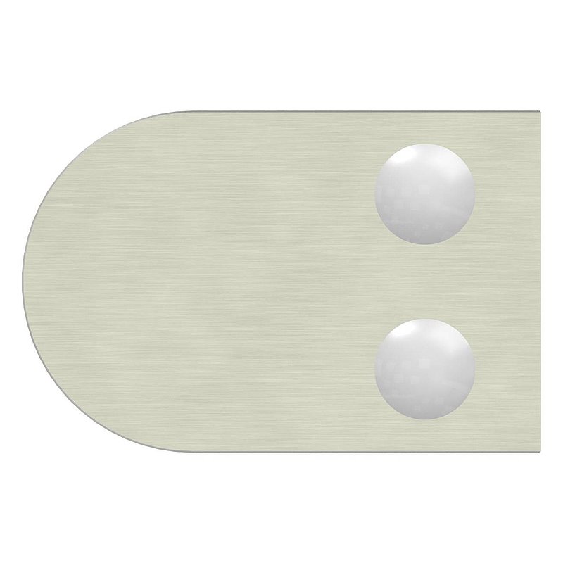 Glasklemme Mod. 32, Anschluss: 42,4mm, VA-Effekt
