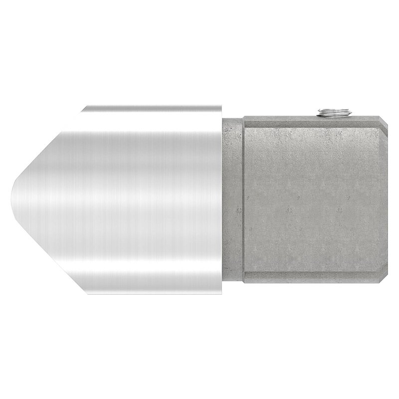 Anschlussstück 90°, Anschluss oben: 42,4mm, V2A