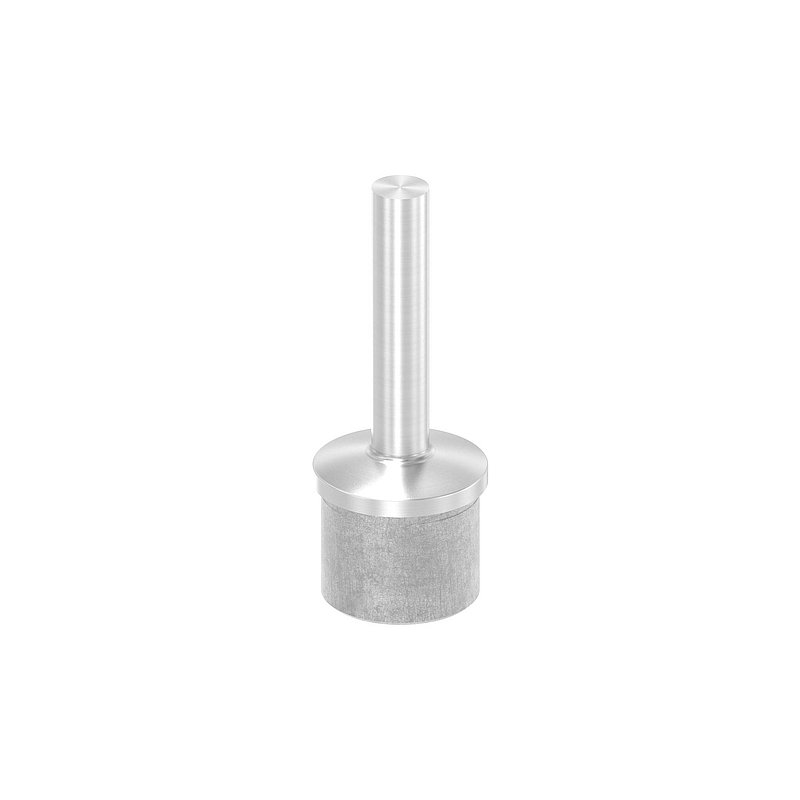 Rohrabschlussstopfen mit Stift für Rohr 42,4x2,0mm, V4A