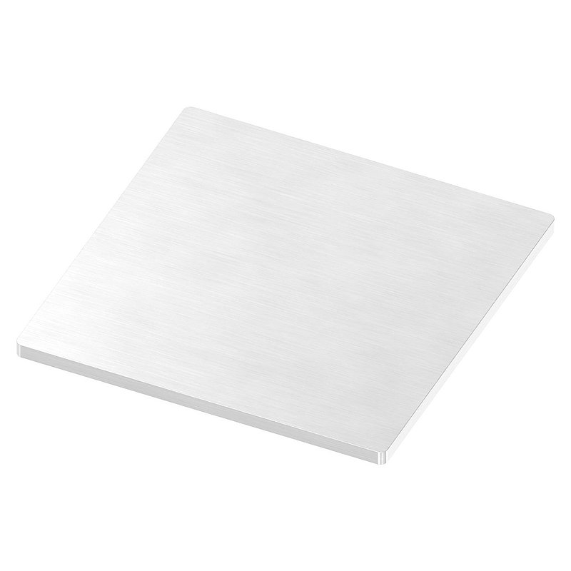 Ankerplatte, 100x100x4mm, mit Längsschliff, V2A