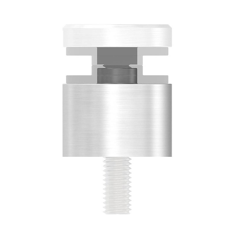 Unterteil Ø 30mm, mit Durchgangsbohrung , T: 20mm, V2A
