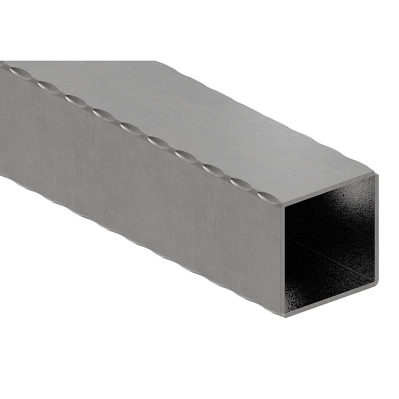 Quadratrohr 60x60x2,5mm, L: 6000mm, gehämmert