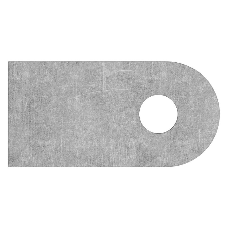 Weld-on bracket 50x25x6mm