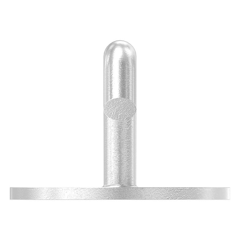 Crochet de fixation avec plaque ronde V4A