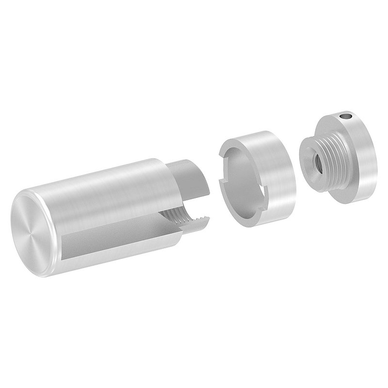 Brenk base holder for flat bars 50x8mm, AISI304