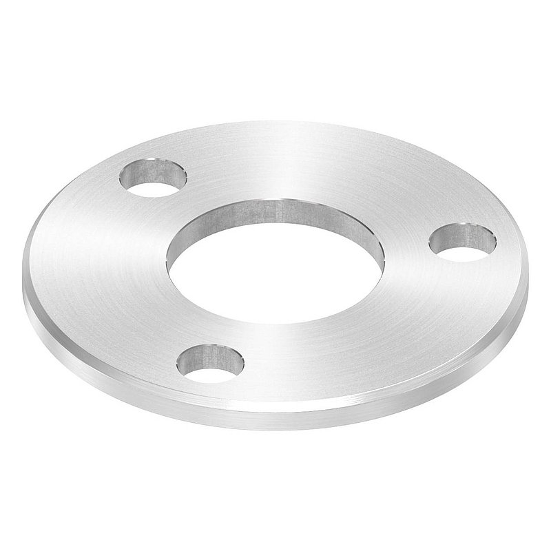 Ankerplatte Ø 100x6mm, mit Rundschliff und Fase, V2A
