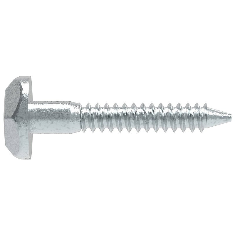 Sicherheitsschraube 7x40mm, Stahl verzinkt - blau passiviert