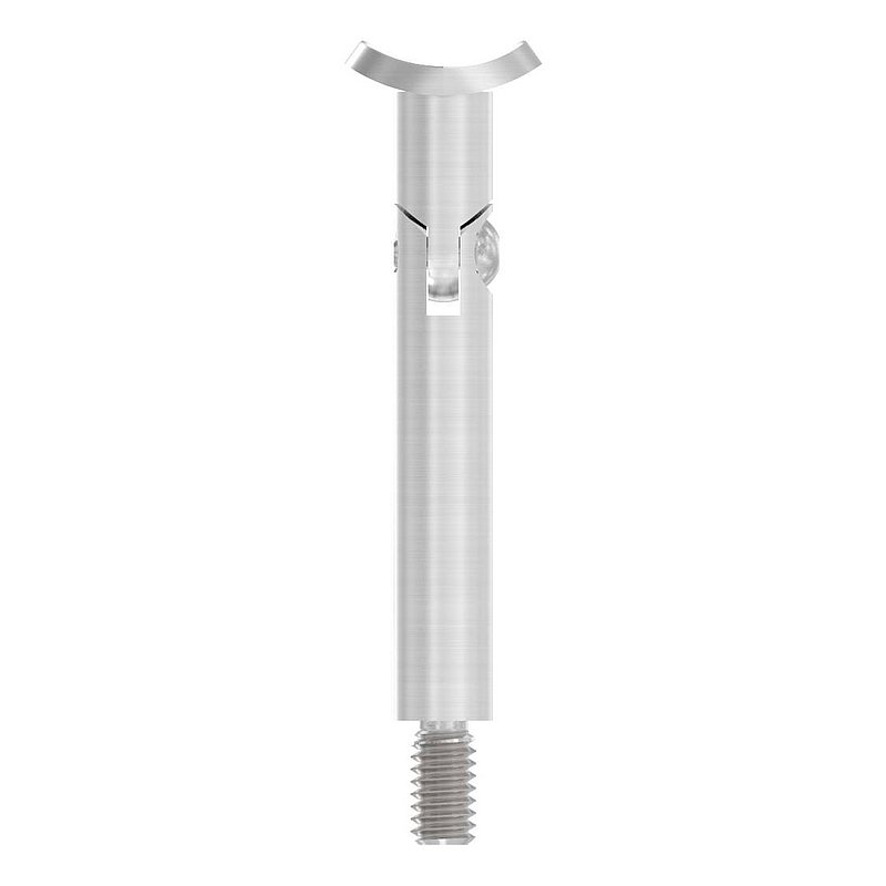 Tige articulée Ø 12mm avec plaque de raccordement de mains courantes 33,7mm, V2A