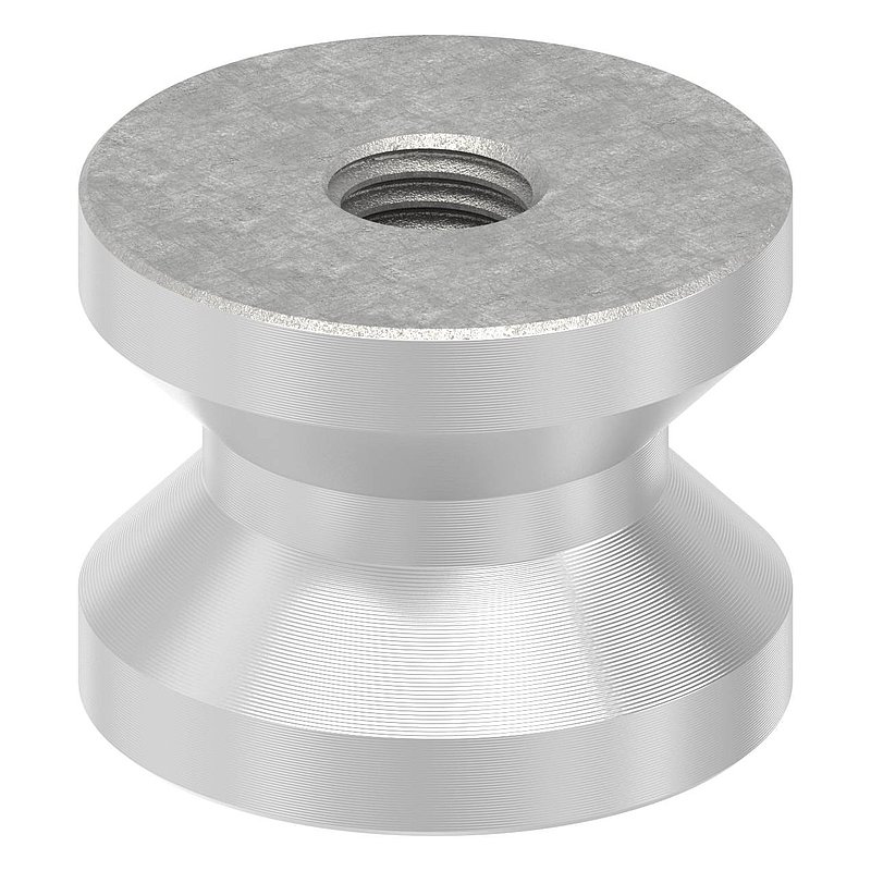 Einschweißgewinde mit M12 Gewinde für Rohr 42,4 x 2,0mm, V2A