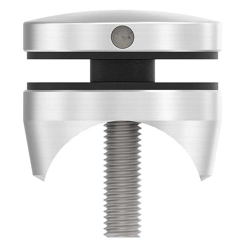 Glaspunkthalter 52mm, Anschluss: 42,4mm, V2A