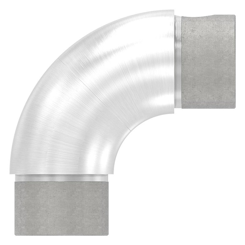 Rohrbogen verstellbar, hohl für Kabeldurchführung, für 42,4x2,0mm, V2A