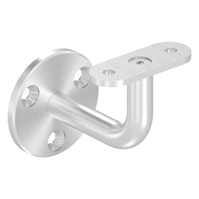 Handlaufhalter ohne Kabeldurchführung für LED Handläufe, Vollmaterial, V4A