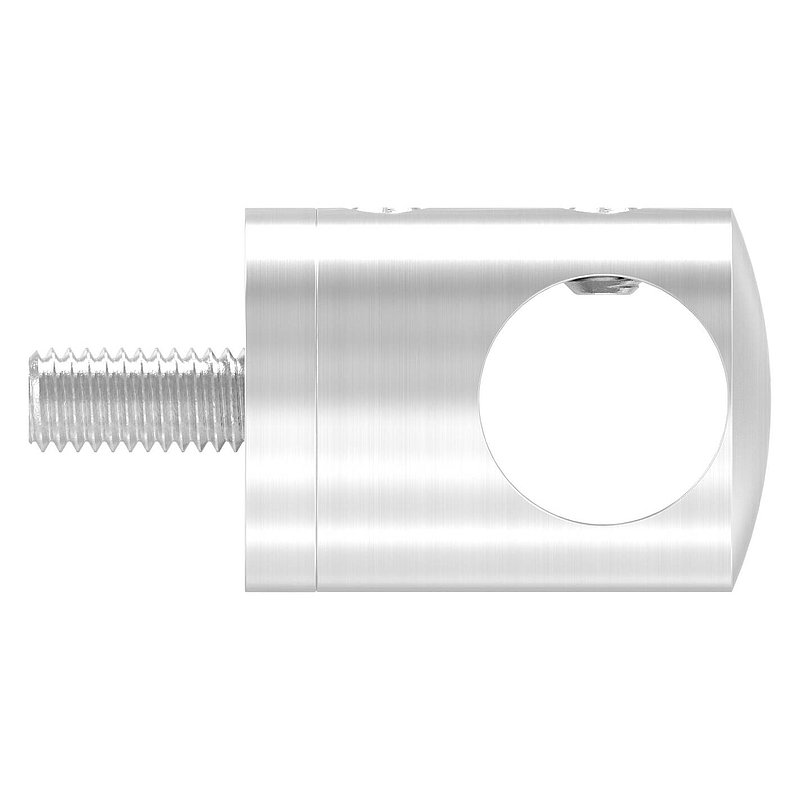 Cross bar holder for straight connection, 14.2 mm hole, AISI304