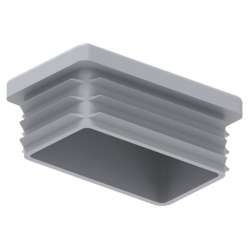 Plastic cap for rectangular tube 50x30mm