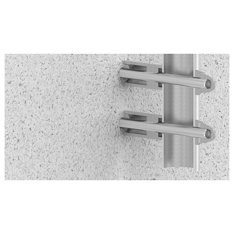 Wall bracket for tube 33.7mm, L: 40mm, AISI304