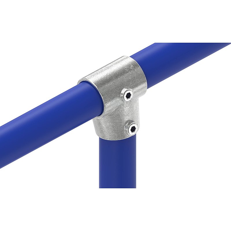 T-Stück kurz, schräg, variabel, für Rohr Ø 48,3mm