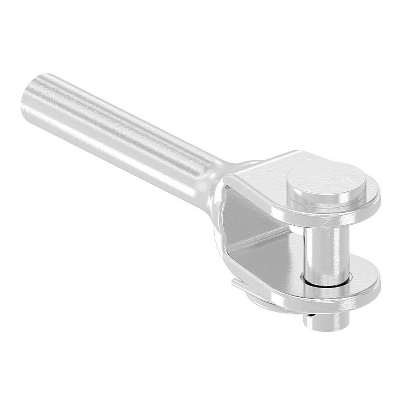 Fork terminal for self-crimping for cable Ø 4mm, AISI316