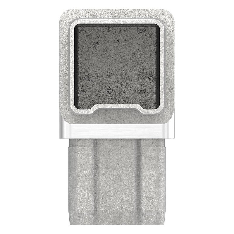 Verbinder 90° für Rohr 40x40x3,0mm, V4A