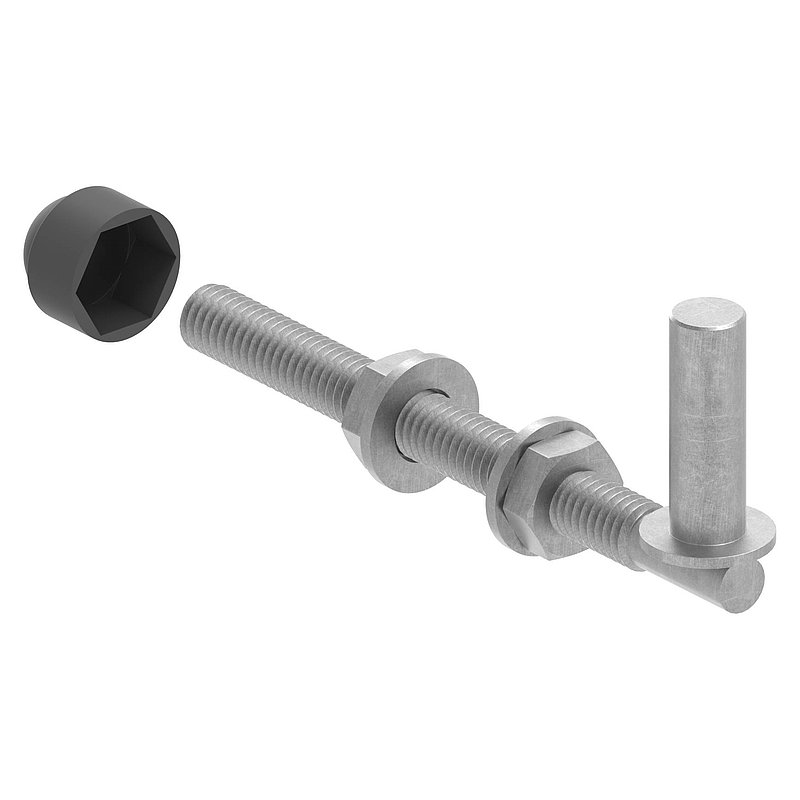 Kloben zum Durchschrauben für Ø 13mm, L: 140mm