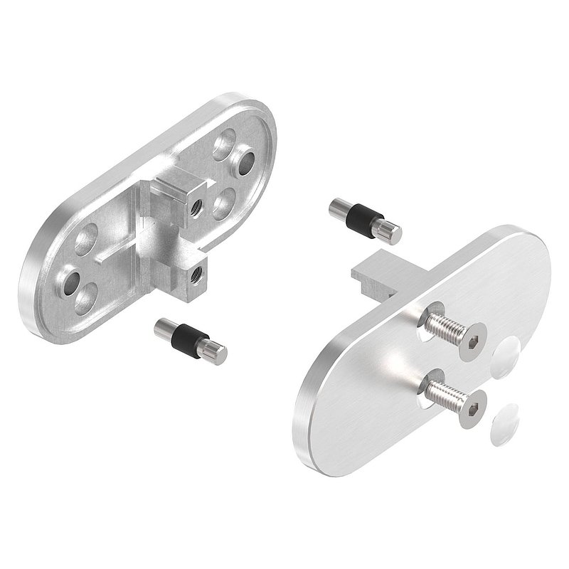 Pince à verre de liaison 180° modèle 23, V4A