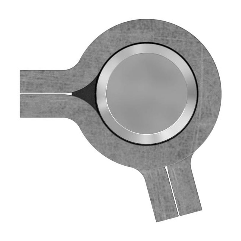 Weld-on hinge 2-piece