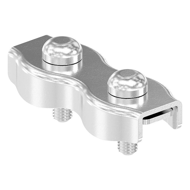 Duplexklemmen für Seil 5mm, V4A