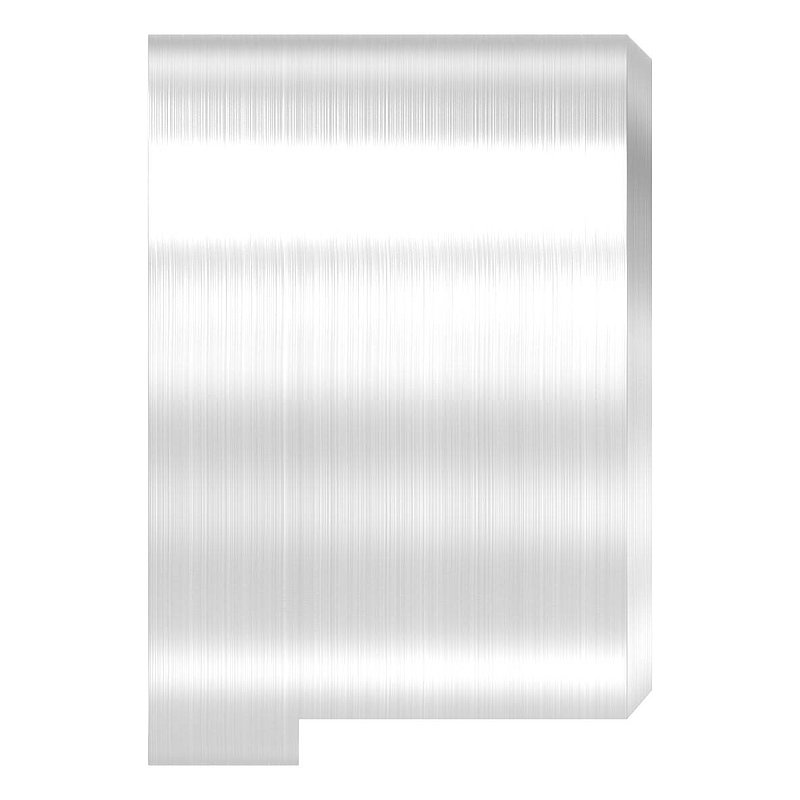 Wandbefestigung für Nutrohr 48,3mm, rechts, V4A