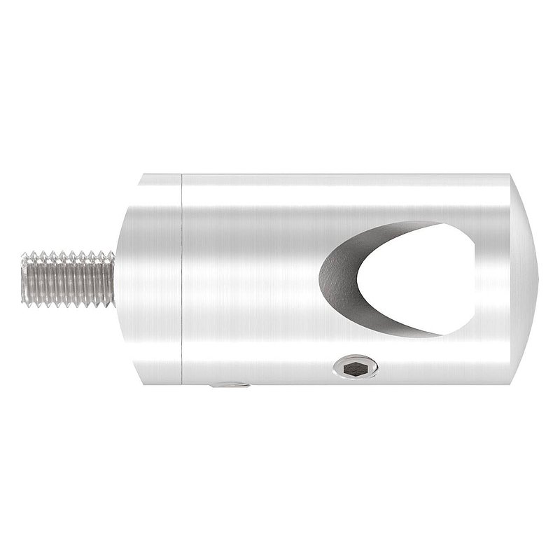 Querstabhalter für 42,4mm Rohr, 12,2mm Bohrung, Außenecke, V4A